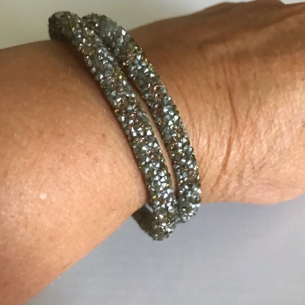 Crystal Wrap Bracelet - Women's Sparkle Cuff
